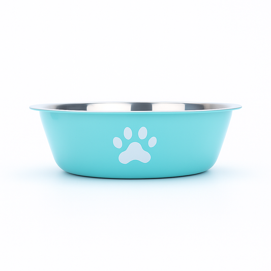 Tigela azul marinho para gatos