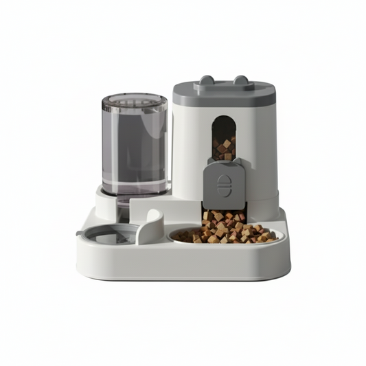 Comedouro e bebedouro para gatos