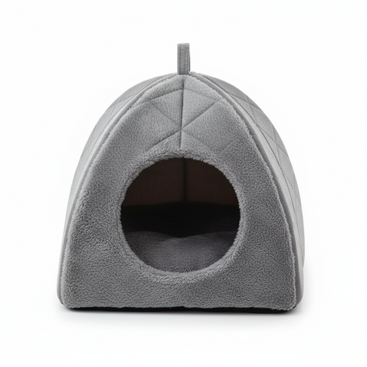 Casa com formato de iglu para gatos